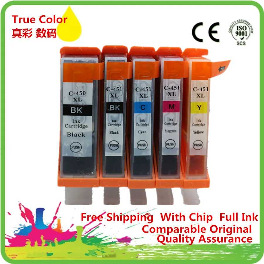 PGI-450 CLI-451 PGI450 CLI451 PGI 450 CLI 451 XL чернильный картридж Замена для Canon MG6340 IP7240 MG5440 MX724 с