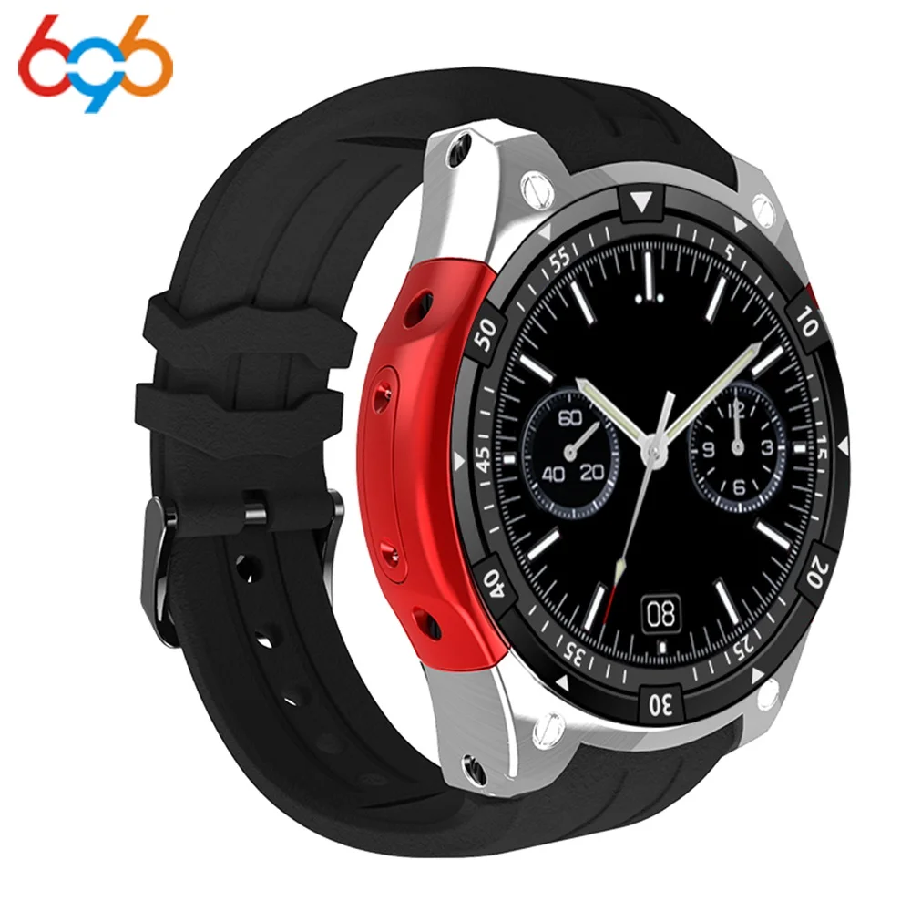 696X100 Bluetooth Смарт часы сердечного ритма фитнес трекер 3g gps Android 5 1 SmartWatch для мужчин