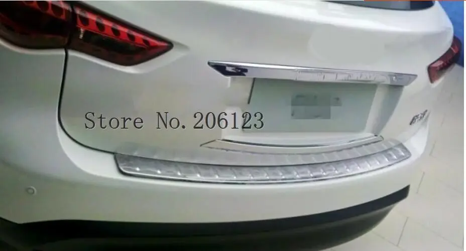 Задний бампер порога протектор задний багажник загрузки Накладка для Infiniti QX QX70 FX FX35 FX37 FX50 2009-2017304 нержавеющая сталь