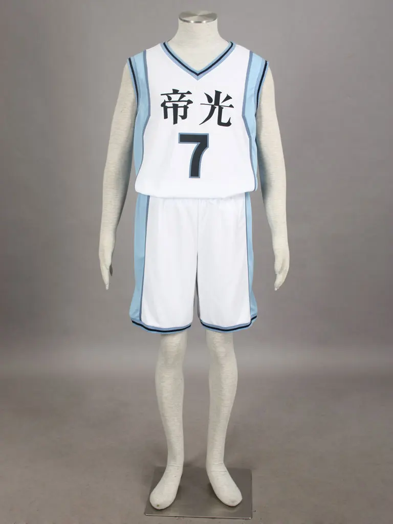Баскетбольная майка Kuroko no basuke Cosplay Kiseki Sedai Teiko #7 Midorima Shintaro любой размер |