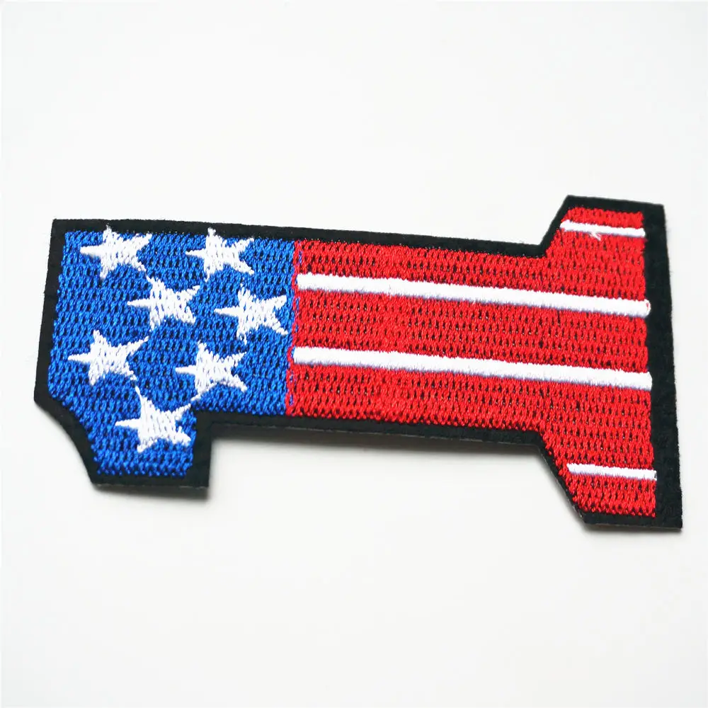 Вышивка нашивки США никто не пришивает железные значки звезды для платья сумка
