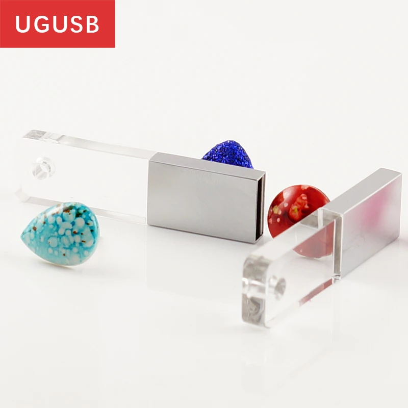 Мини-мода акриловые Кристалл карту флэш-памяти с интерфейсом usb накопитель