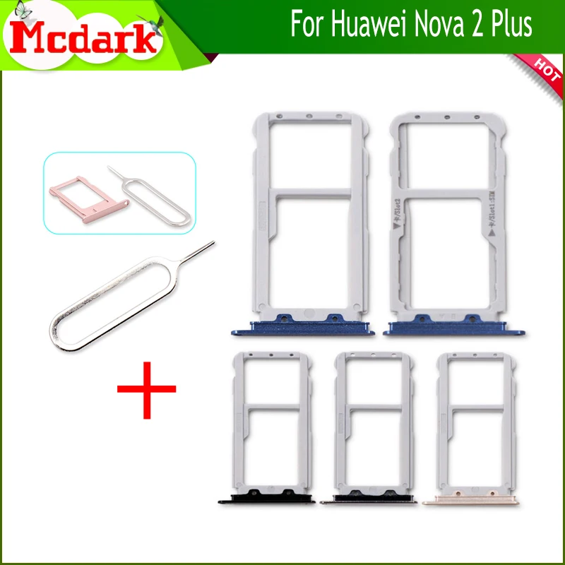 Держатель лотка для Micro SIM карты Nano Huawei Nova 2 plus адаптеры Sim + Инструмент извлечения