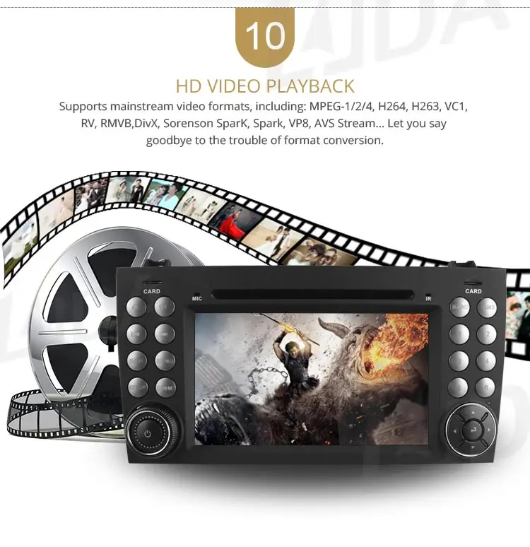 LJDA 2 Din Android 10,0 dvd-плеер автомобиля для Mercedes Benz W171 2008-2011 SLK КЛАСС R171 SLK200 SLK230 SLK280 Мультимедиа gps радио