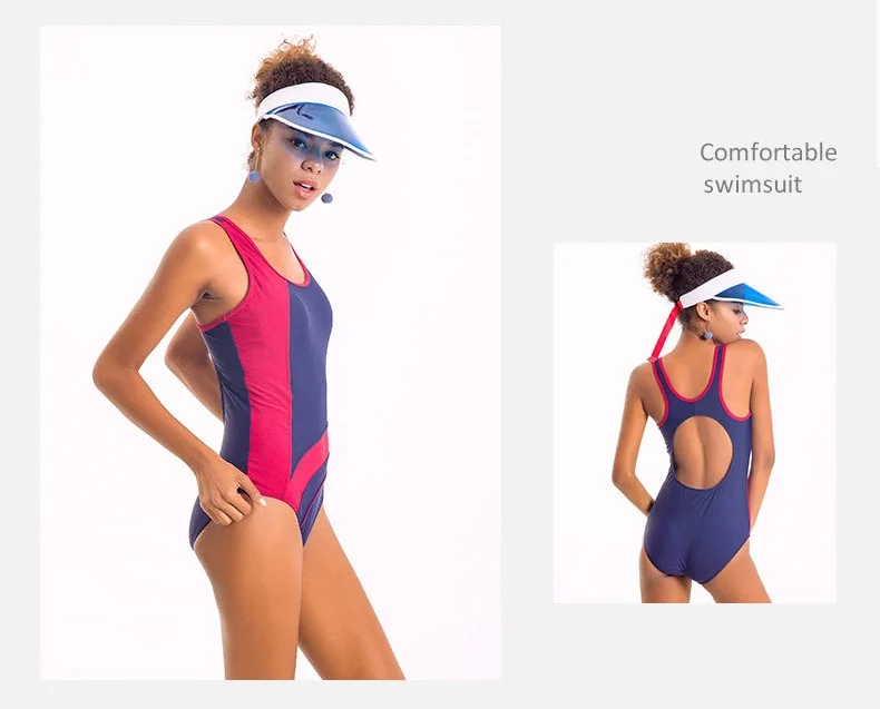 

One piece Swimsuit New Summer Sexy Sports Swimsuit Ladies Beach Bathing Suit Swimwear S to 3XL