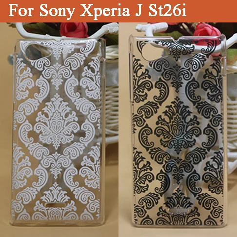 Чехол для Sony Xperia J черно белый винтажный жесткий чехол ST26i ST26|case n95|case e-cigcase navigation |