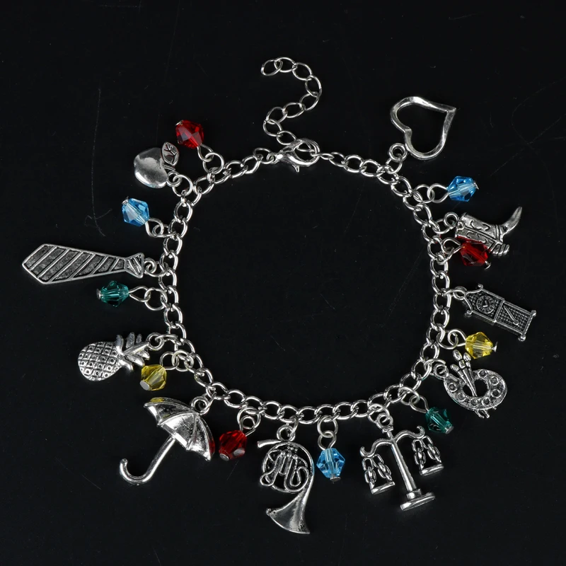 HIMYM How I Met Your Mother Umbrella French Horn Pendants Bangles Bracelets Vintage Women Movie Jewelry | Украшения и аксессуары