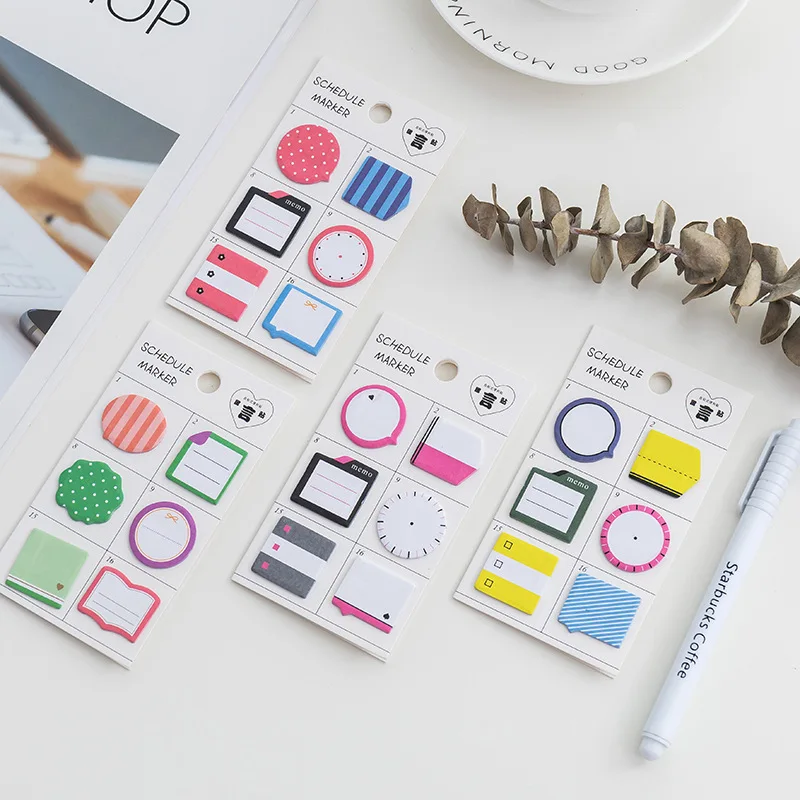 Милые кавайные блокноты для заметок креативные клейкие бумажные канцелярские