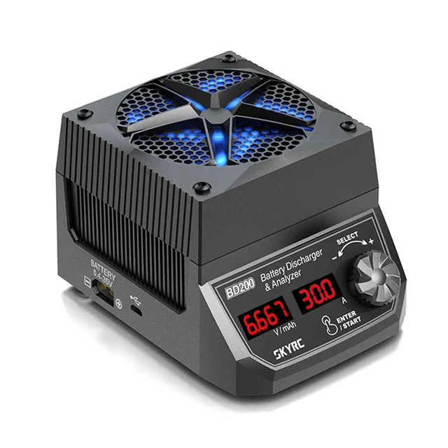 Тестер нагрузки батареи SKYRC BD200 200 Вт 30 А 5 4-35 в | Игрушки и хобби