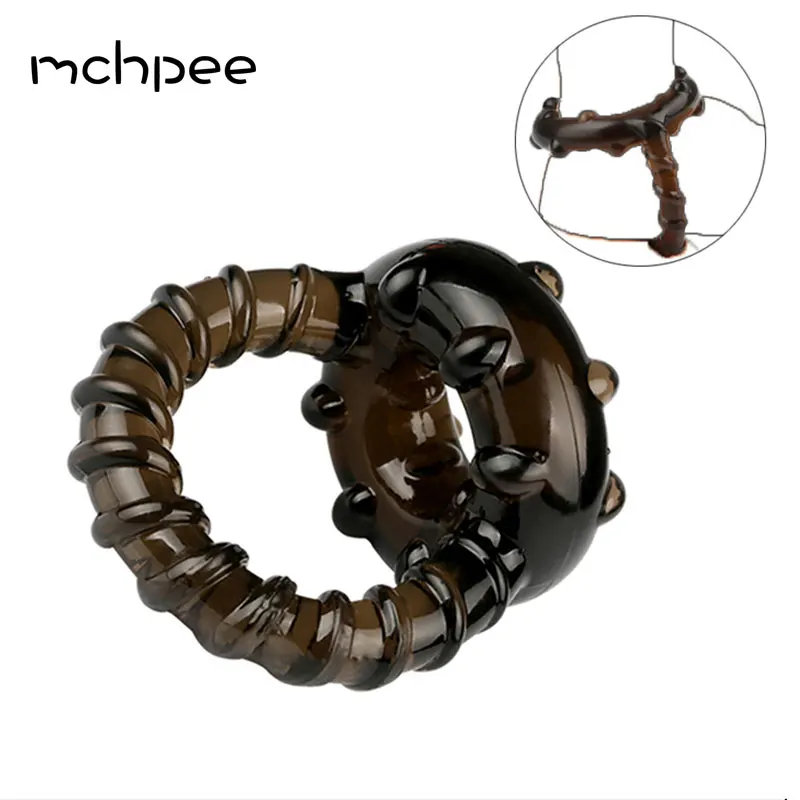 Многоразовые презервативы Мужская насадка связывающий петух кольцо интимные