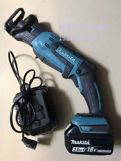 MAKITA 18V литиевая батарея сабельная пила с возвратно-поступательным движением полотна 3AH батарея зарядное устройство для 220V(б/у товара