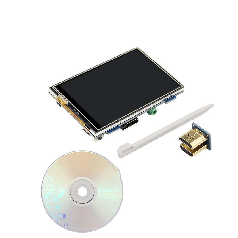 Raspberry Pi 3,5 дюймов сенсорный дисплей ЖК-экрана модуль 480x320 3," резистивный сенсорный экран для RPi 3 Модель B+ акриловый чехол