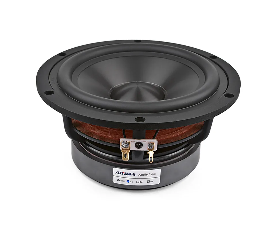 AIYIMA 6,5 дюймов аудио СЧ бас Hifi колонки 120 Магнитный 60 Вт 30 ядерный НЧ динамик музыкальный громкоговоритель для книжной полки домашнего кинотеатра