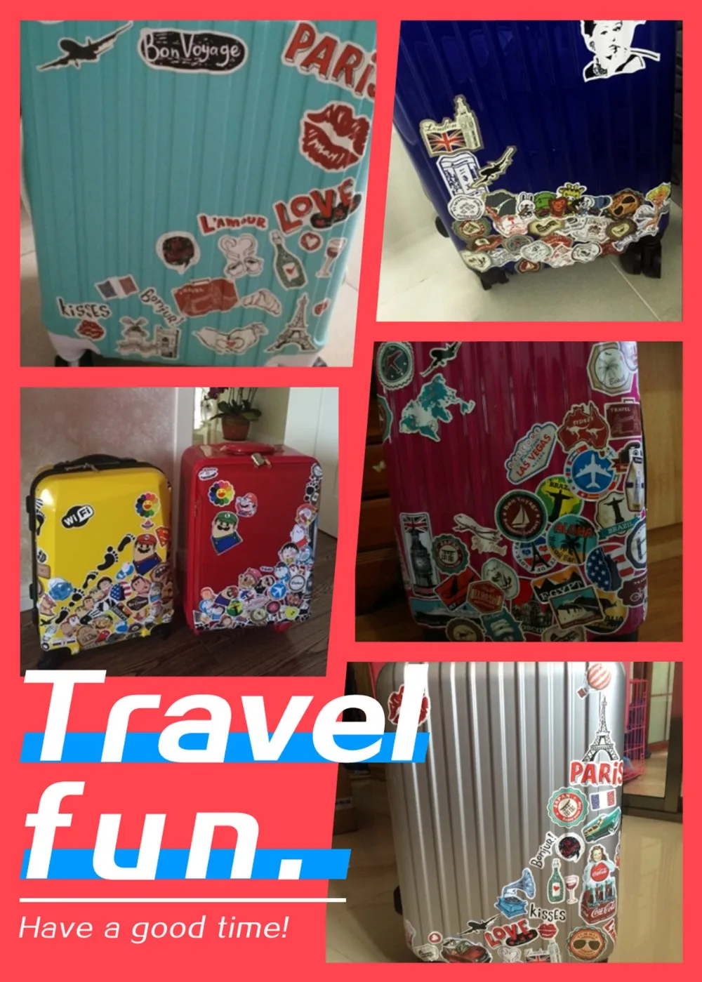 Автомобильный Стайлинг винтажная сумка для путешествий с надписью багажная