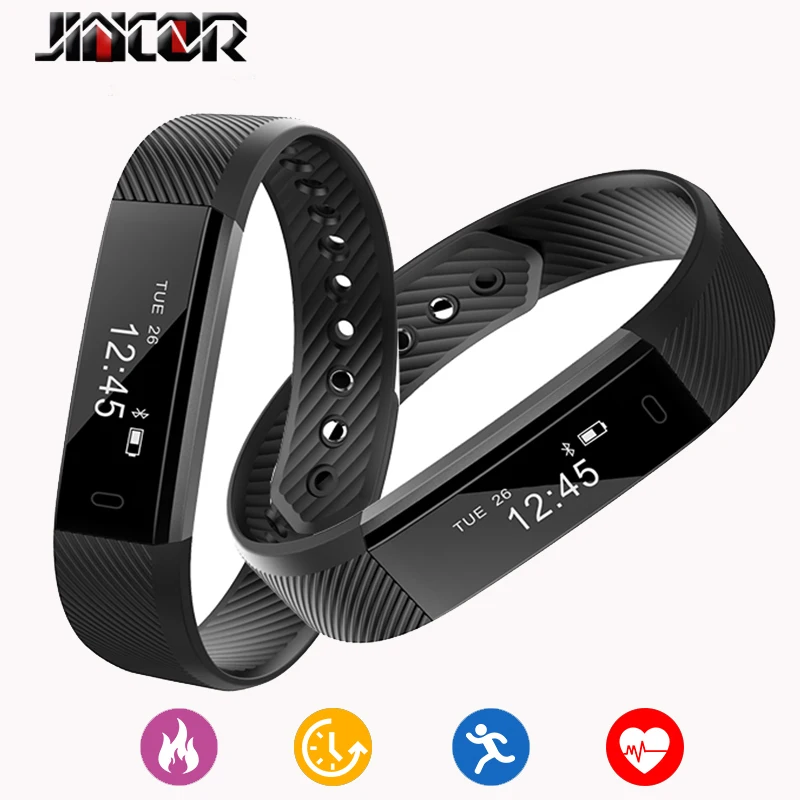Новый id115 HR умный Браслет Heart Rate Мониторы Фитнес трекер SmartBand для iOS телефона Android |