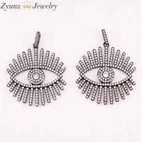 Black Pendant 5 нитей ZYZ300-4083 Новая мода micro pave cz глаз форма кулон цепочки и ожерелья европейский стиль для женщин ювелирные изделия - Окраска металла: Black Pendant