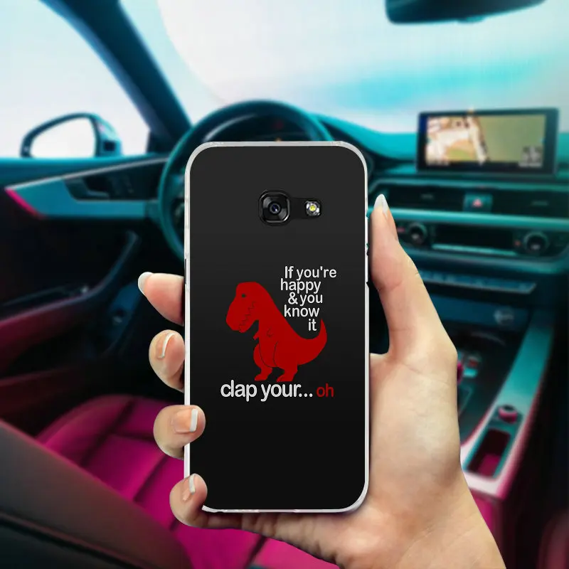Чехол для телефона с мультяшными кавайными динозаврами samsung Galaxy A3 A5 A7 J5 J7 J3 2017 J1 J2