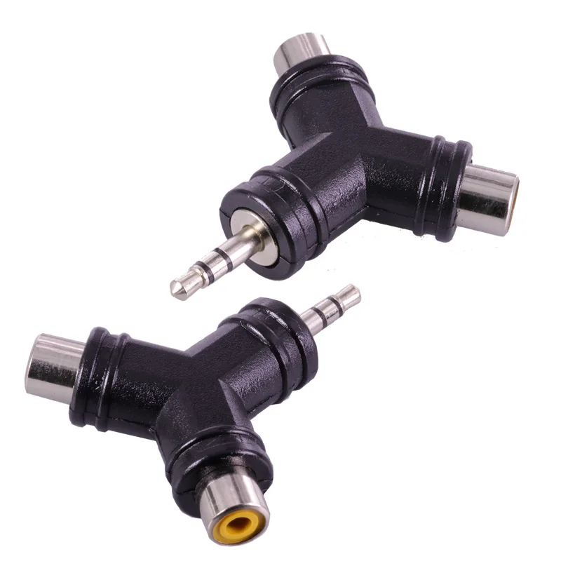 Jack 3 5 мм аудио стерео штекер для двойной RCA Джек Женский &quotY&quot Тип адаптер