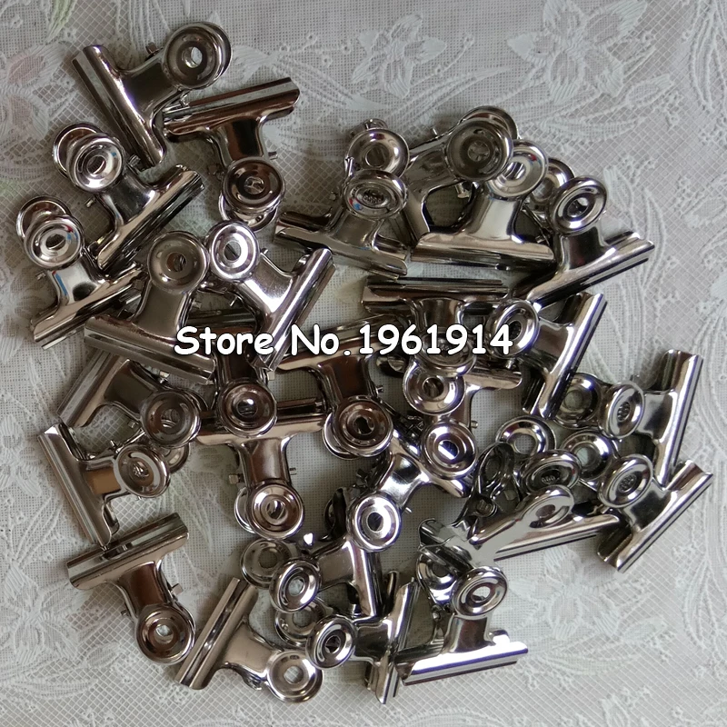 Бесплатная доставка (60 шт./лот) 30 мм круглые металлические зажимы серебряный
