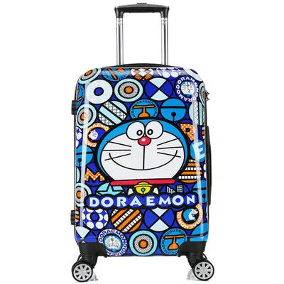 Дорожная сумка на колесиках Doraemon с жестким корпусом 18 дюймов 20 24 дюйма детский
