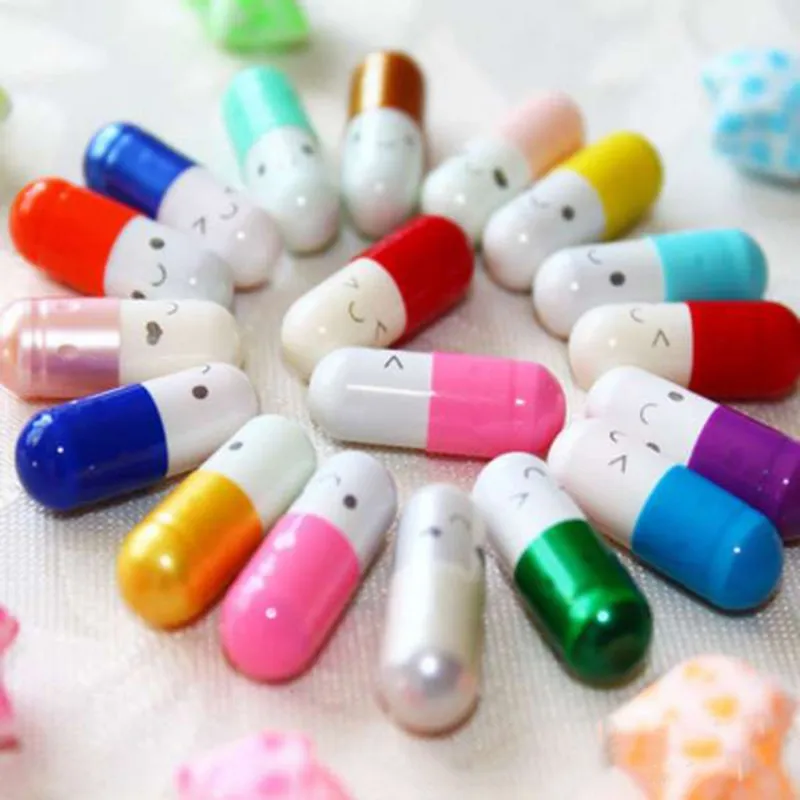 Высокое качество 50 шт капсулы для самовыражения милые таблетки положить в