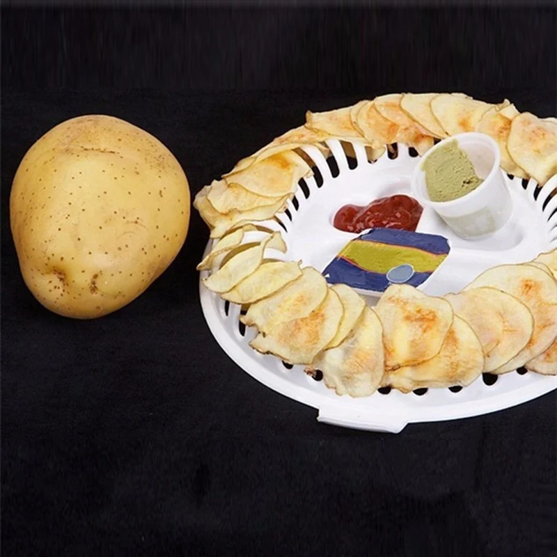 3 шт. DIY калорий микроволновая печь Fat Free прибор для изготовления чипсов комплект