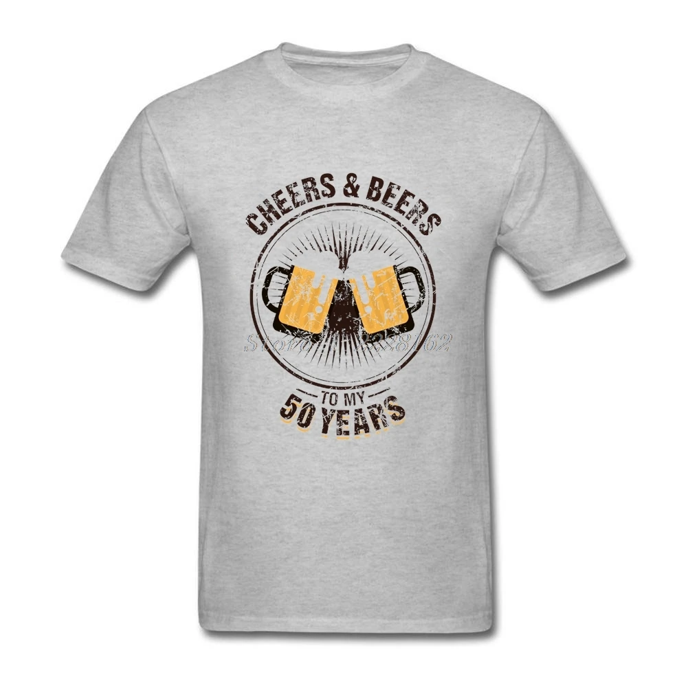 Индивидуальные футболки мужские Семейные с надписью Cheers and Beers до 50 лет подарок на