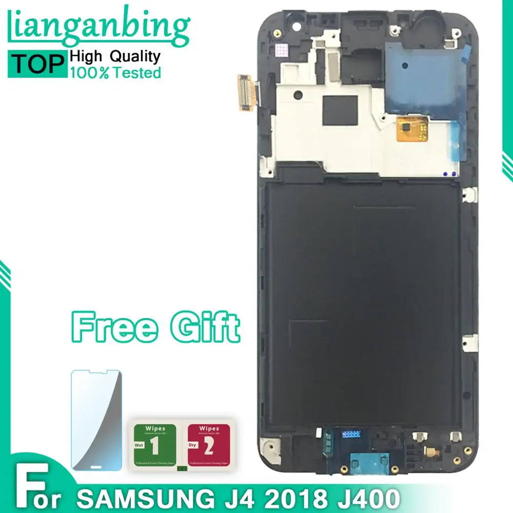 ЖК дисплей для Samsung Galaxy J4 2018 J400 сенсорный экран с рамкой J400F сменный дигитайзер в