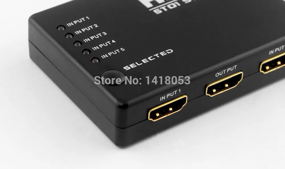 Mini 5 Ports HDMI Switch HMDI Switcher Amplifier Remote & 1080P HD Video Converter with Control Free shipping | Электроника
