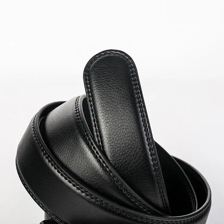 2019 new luxury men's belt leather high quality automatic buckle black | Аксессуары для одежды