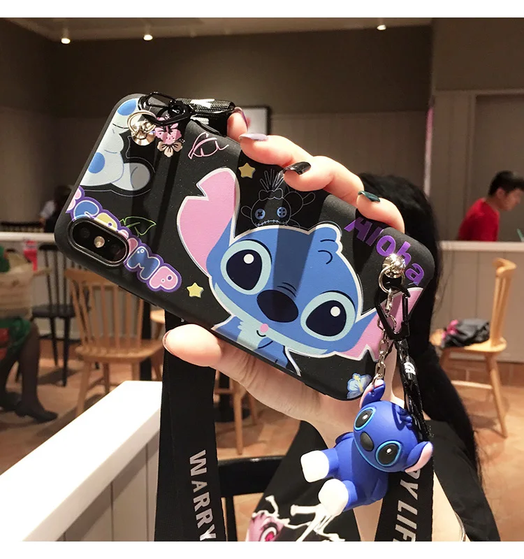 SAM note9/note 8 5 4 стежка чехол, мультяшный чехол для samsung galaxy note8 чехол для galaxy note3 note4 note5 3D держатель длинный ремешок