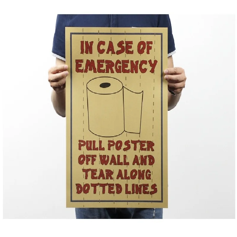 Распродажа винтажные забавные слова наклейки для туалета детской комнаты