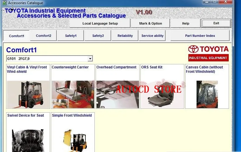 Для промышленного оборудования Toyota v1.96 вилочный погрузчик EPC |