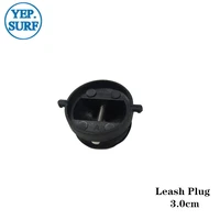 leash plug black 3 0cm plastic surfboard leash plugs