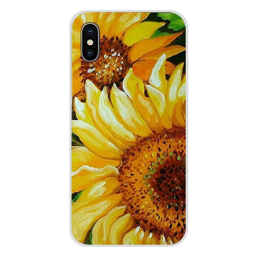 Мягкий чехол с красивыми желтыми цветами и подсолнухом для Xiaomi Redmi Note 6A MI8 Pro S2 A2 Lite