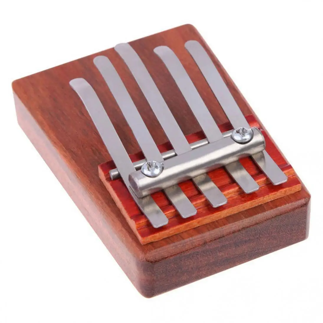 5 клавиш Kalimba Mbira Sanza музыкальное пианино на палец из розового дерева