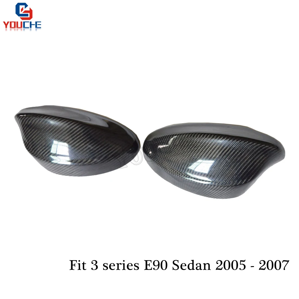 Зеркальные колпачки E90 из углеродного волокна для BMW 3 серии E91 2005 2007 316i 320i 325i 328i