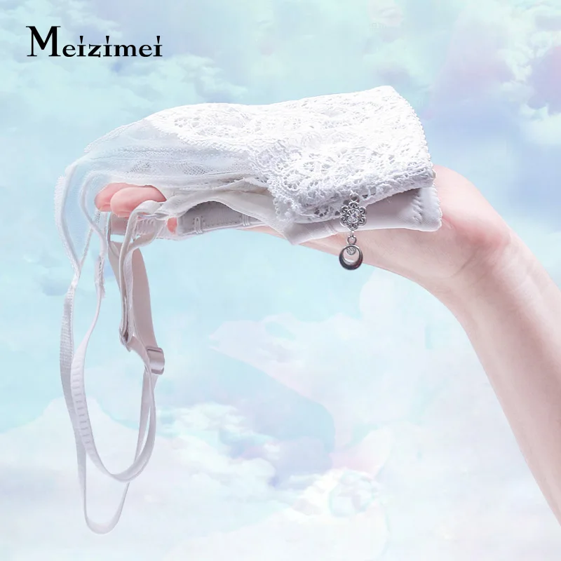 Meizimei, нижнее белье, кружевное Дамское белье для девочек; Спортивный бюстгальтер для девочек переходного Для женщин нижнее белье Intimates пуш-ап летний тонкий бюстгальтер, чашечки расположены рядом, пуш-ап, кроп-топы бюстгальтер размера плюс