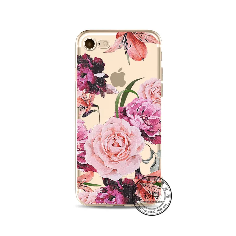 EXTREE Painted Phone Soft Shell Transparent TPU Protective Cover Case for IPhoneX/8/8plus/7/7plus/6s/6splus/5s/5c/5/4s/4 |