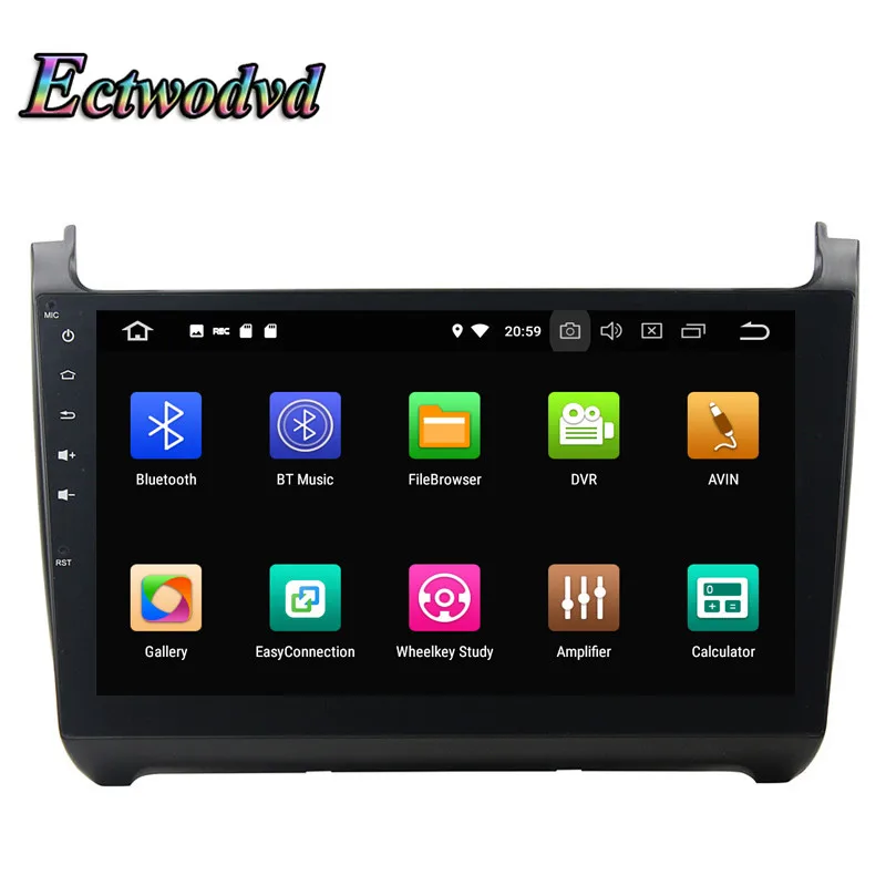 Ectwodvd Octa Core 4G Android 8.0/Quad 7.1 Car DVD GPS Navigation for VW Polo 2015 Radio Tapes | Автомобили и мотоциклы