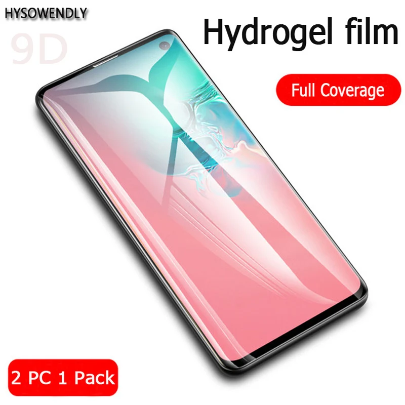 HYSOWENDLY 9D полное покрытие Защита экрана для Samsung galaxy S10 S8 S9 Plus lite мягкая Гидрогелевая