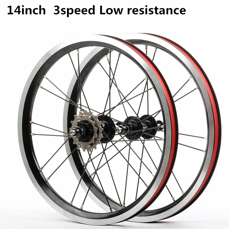 

HIMALO велосипед wheelset 14 16 дюймов ультра легкий низкий ступица сопротивления 20 отверстие 3 скорости для shimano wheelset