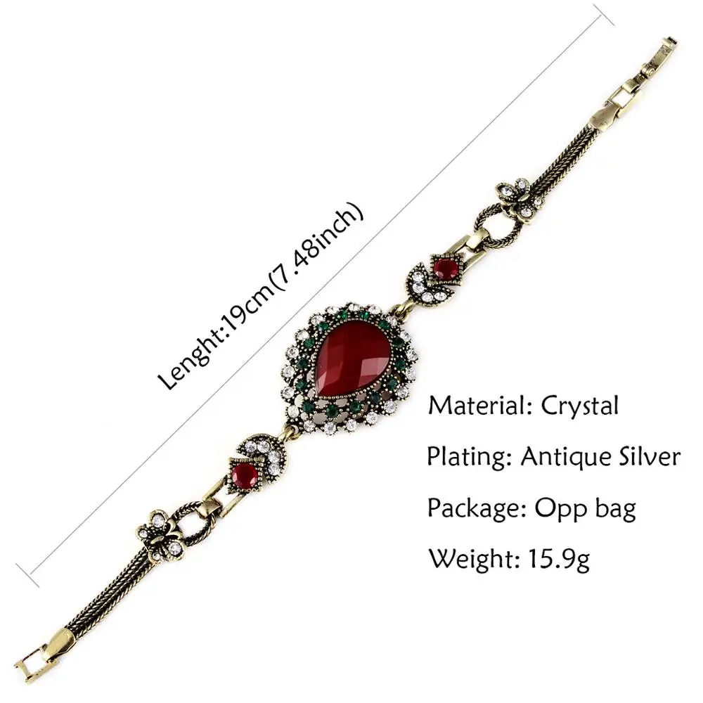 Брендовый браслет Турция для женщин Ретро богемный элегантный Капля воды