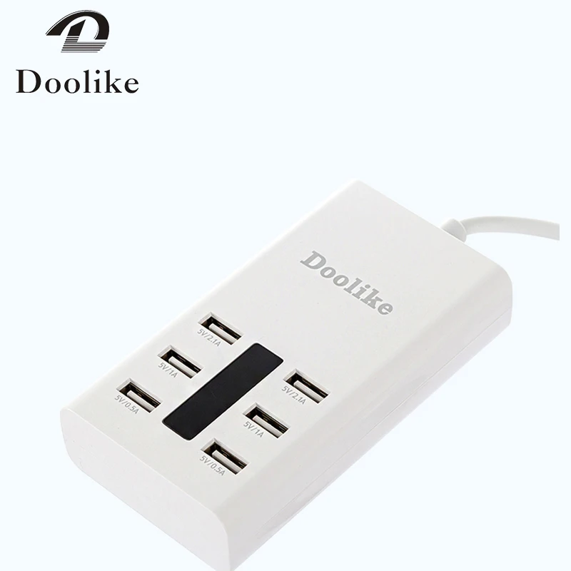 Высокоскоростной разветвитель зарядного устройства с 6 USB-портами универсальное