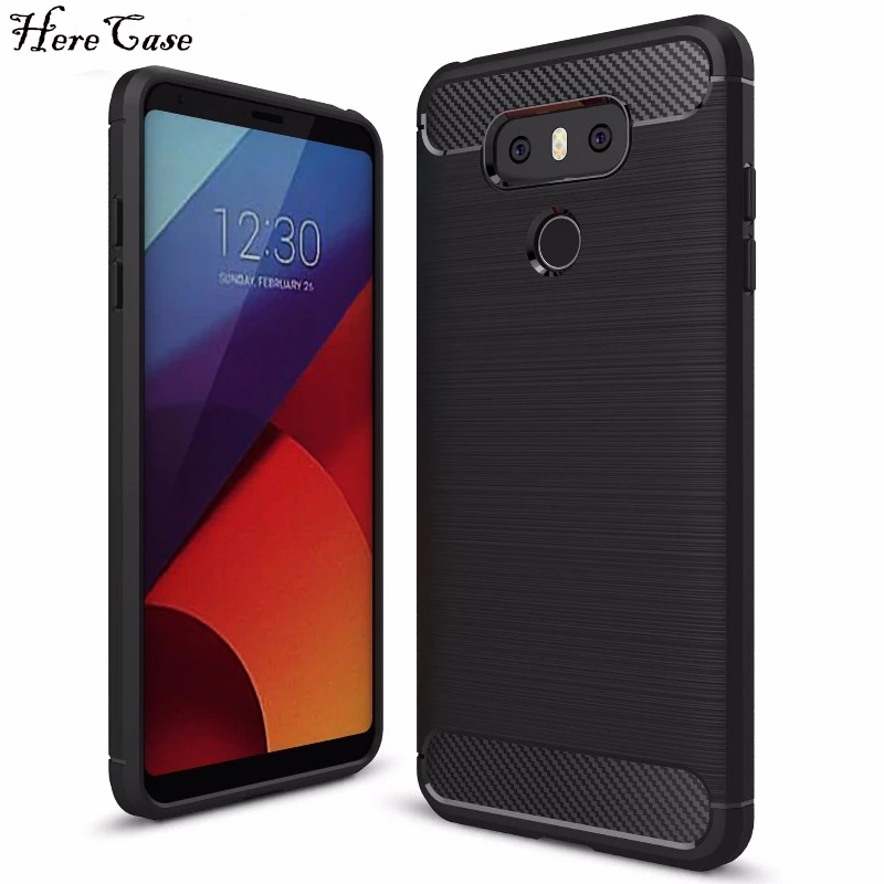 Чехол для LG G6 силиконовый чехол из углеродного волокна с матовой проволокой G 6 LGG6