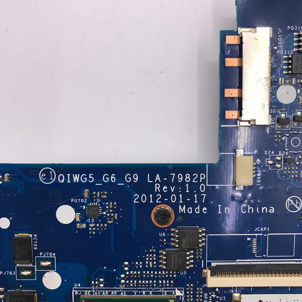 KEFU LA 7982P G480 материнская плата для Lenovo ноутбука QIWG5 G6 G9 тест GM оригинальная