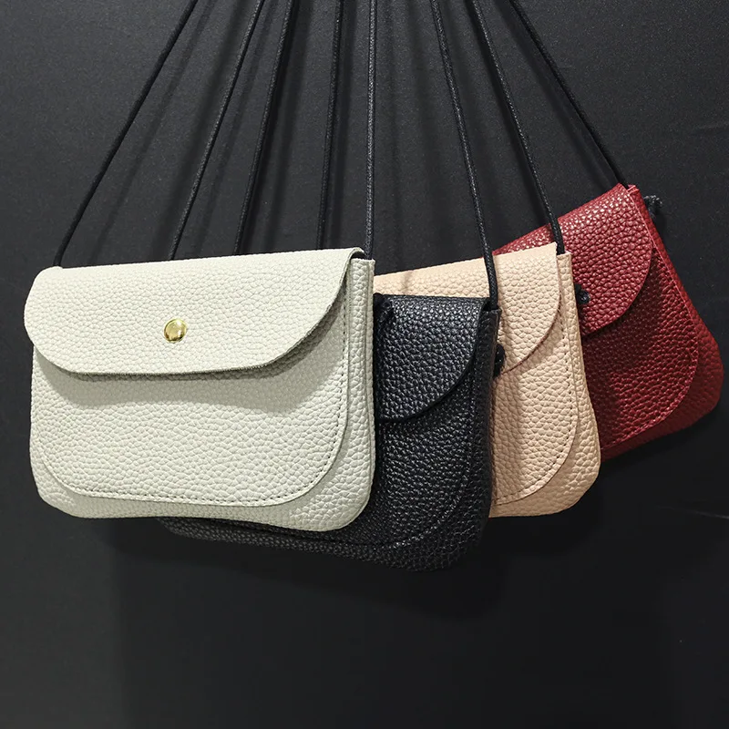 Летняя новая женская сумка слинг с зернистой текстурой личи мессенджер сумки для