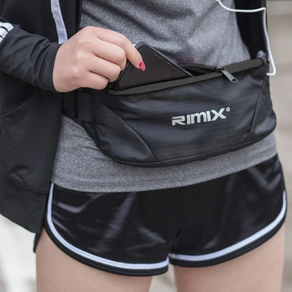 Водонепроницаемая поясная сумка RIMIX для бега регулируемая марафона хранения