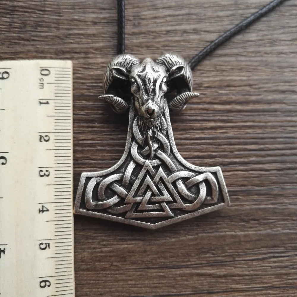 12 шт викинга козы ювелирных изделий THORS Молот Подвеска колье Тор Mjolnir Norse SanLan|thor