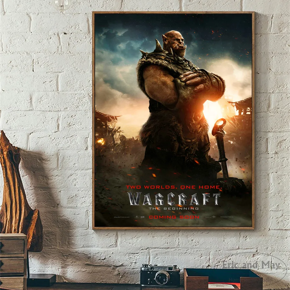 WOW Movie War ручная работа постеры с фигурами и принты настенная Картина на холсте для